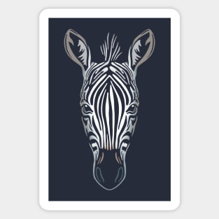 African Zebra Face Sticker